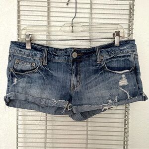 American Eagle Low Rise Micro Mini Jean Denim Shorts